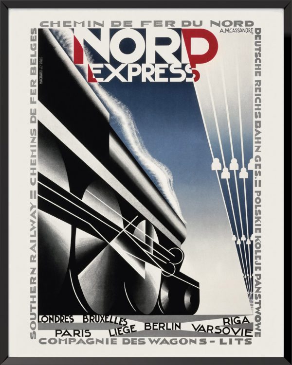 Poster Nord Express by A.M. Cassandre