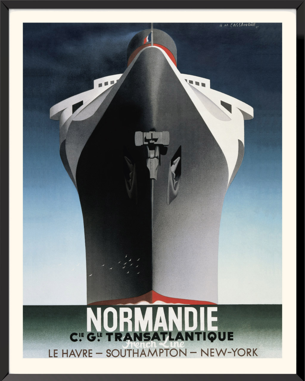 Affiche Normandie de A.M. Cassandre