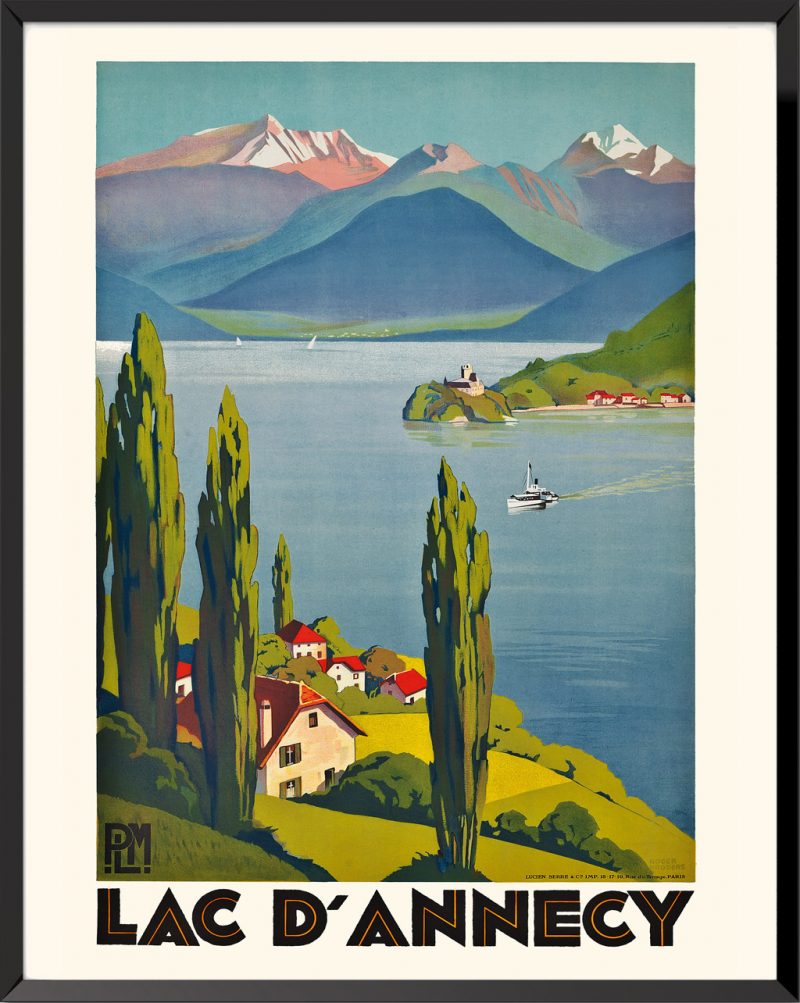 Affiche Lac d'Annecy de Roger Broders
