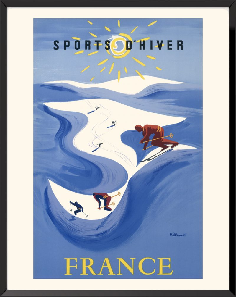 Affiche Sports d'hiver de Bernard Villemot