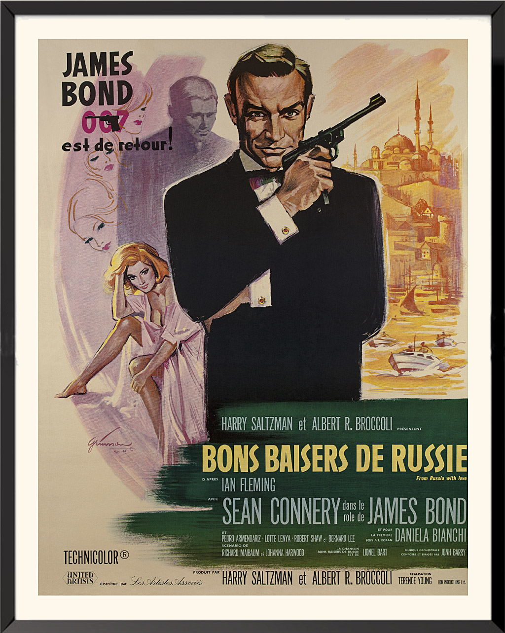Affiche James Bond, Bons baisers de Russie, de Boris Grinsson