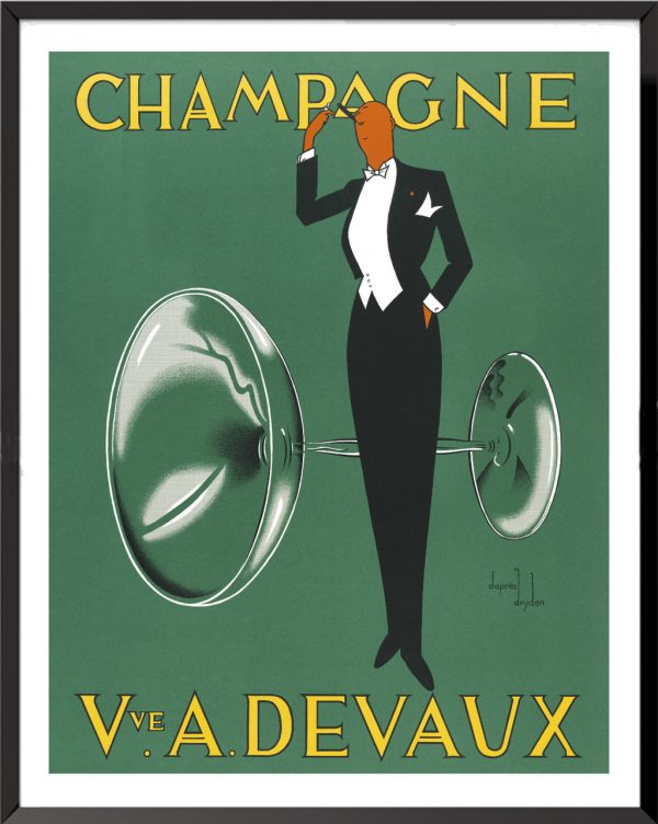 Affiche Champagne Veuve A. Devaud d'Ernst Dryden