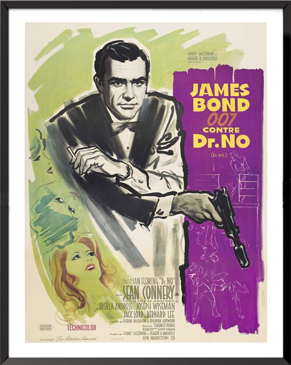 Affiche James Bond 007 contre Dr No, 1962