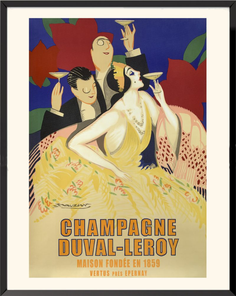 Affiche Champagne Duval Leroy de Lucien Achille Mauzan