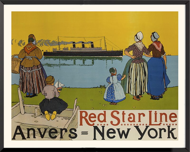 Affiche Red Star Line de Henri Cassier