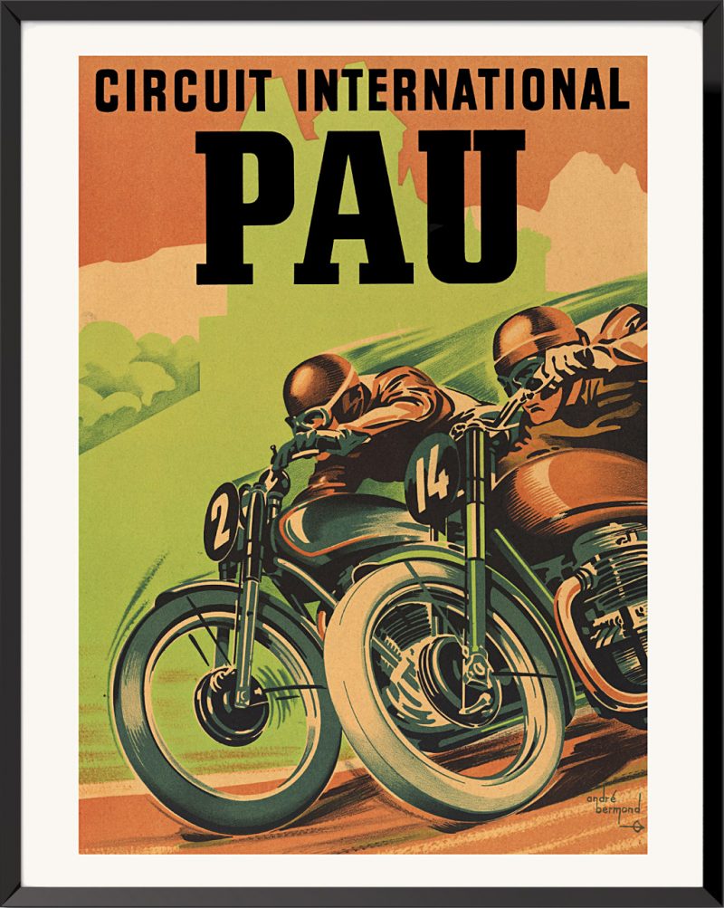 Affiche Circuit international Pau de André Bermond