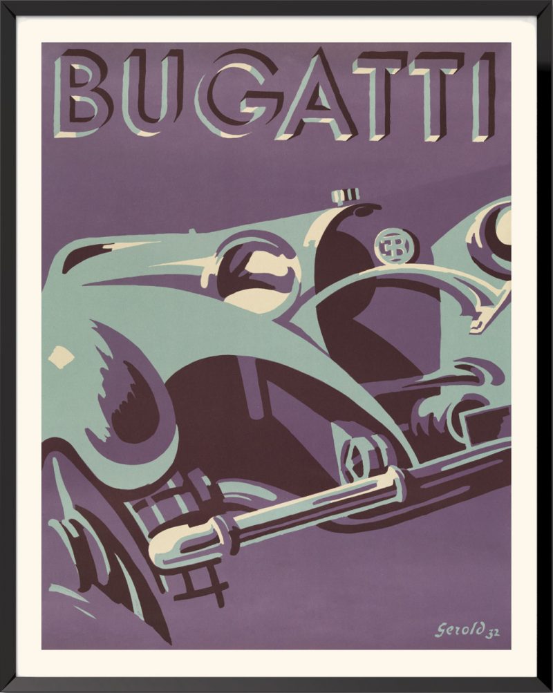 Poster Bugatti de Hunziker Gerold