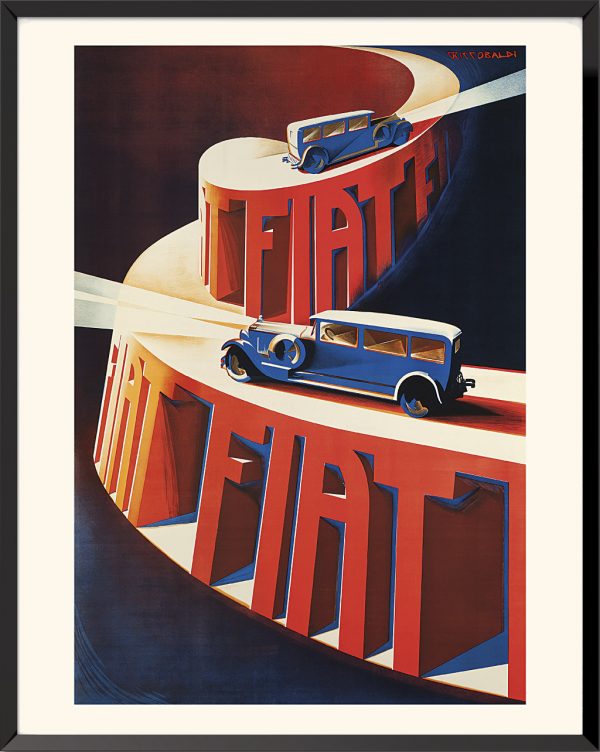 Affiche Fiat de Giuseppe Riccobaldi