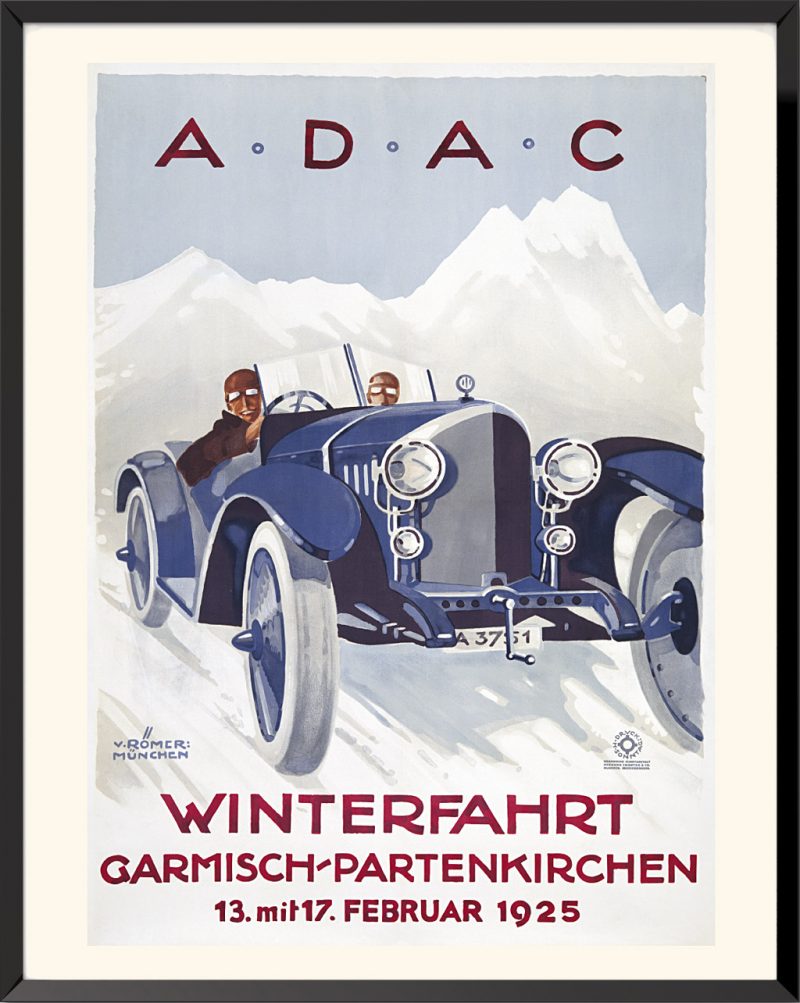 Poster ADAC Winterfahrt by Hans and Botho von Römer