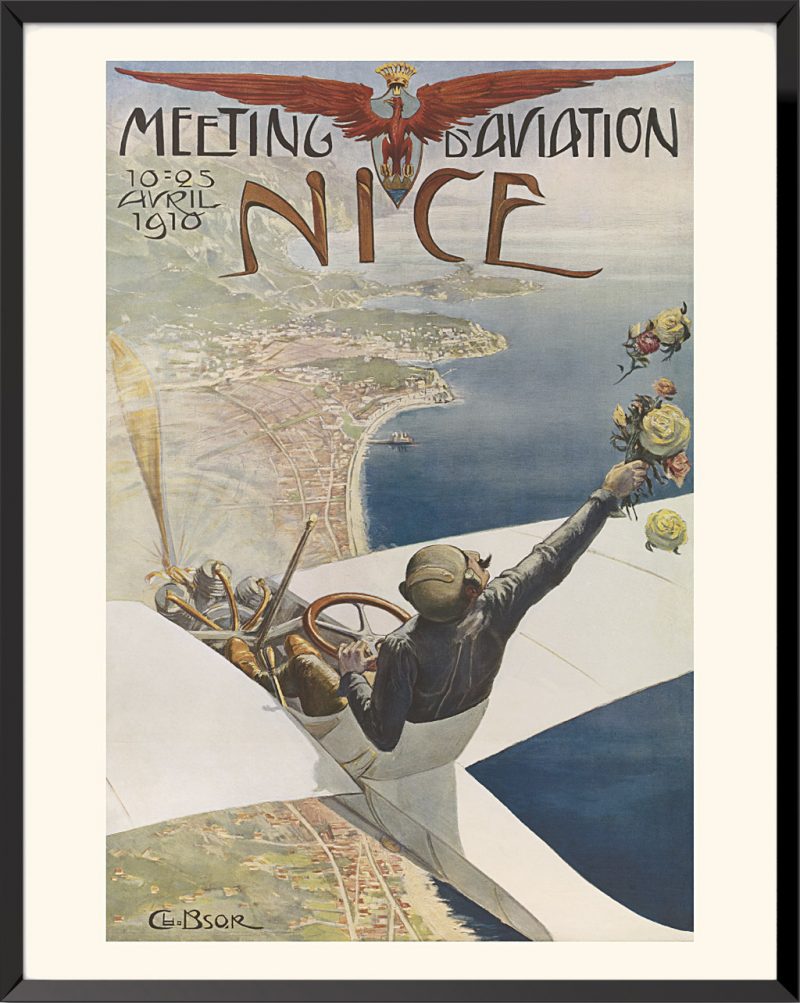 Poster Aviation Event in nice by Bsor (Charles Léonce Brossé)