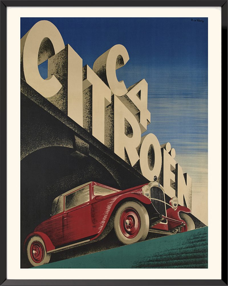 Poster Citroën C4 by Roger Laviron, called Roger de Valerio