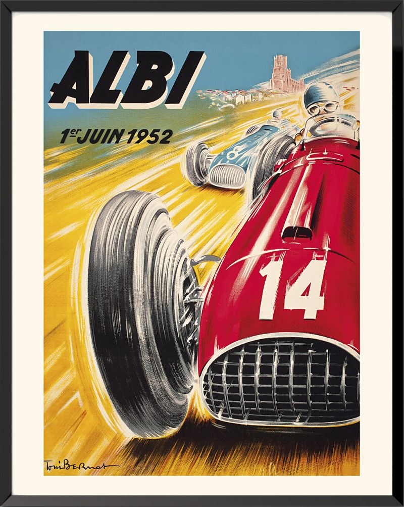 Poster Albi, Grand Prix de France, 1952 by Toni Bernat