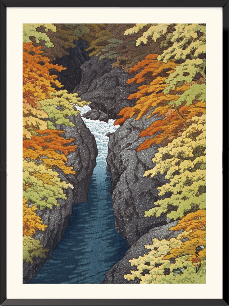 Estampe La Gorge d’Azuma de Kawase Hasui