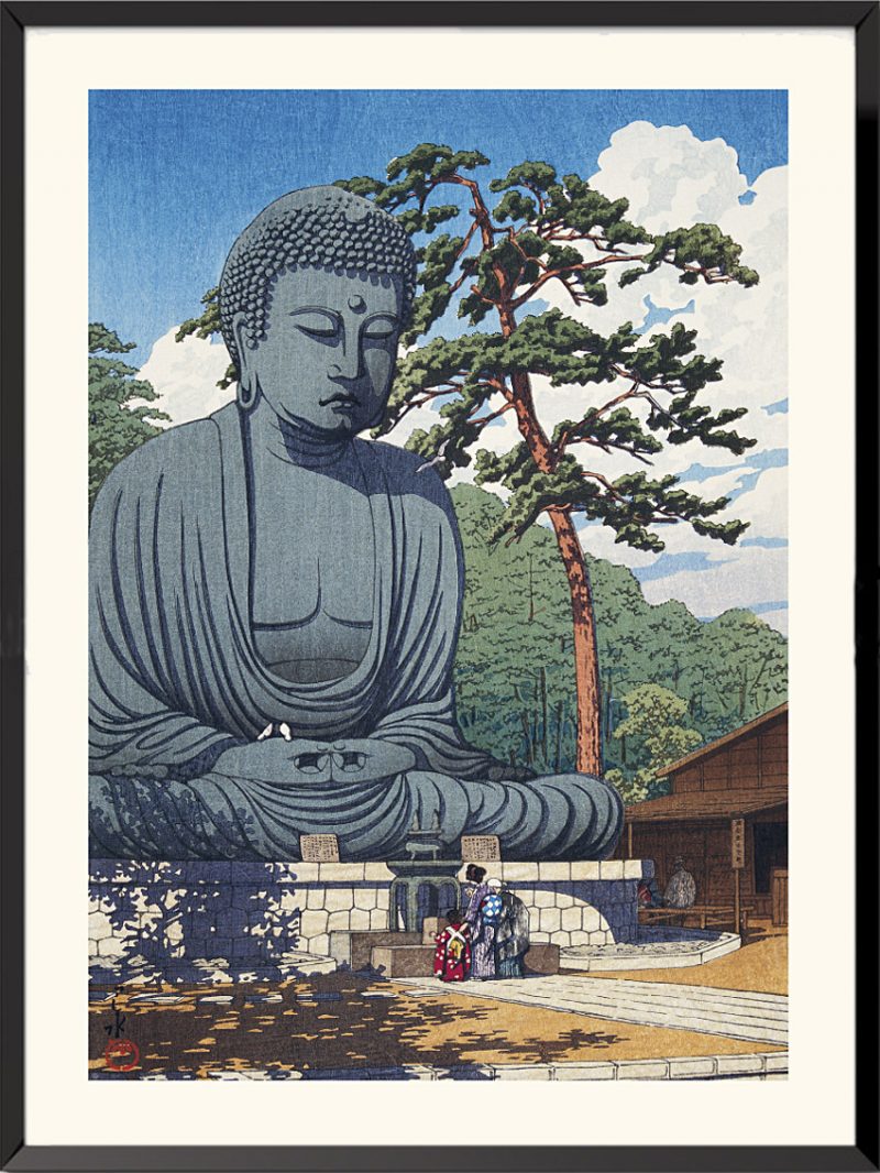 Estampe Le Grand Bouddha de Kamakura de Kawase Hasui