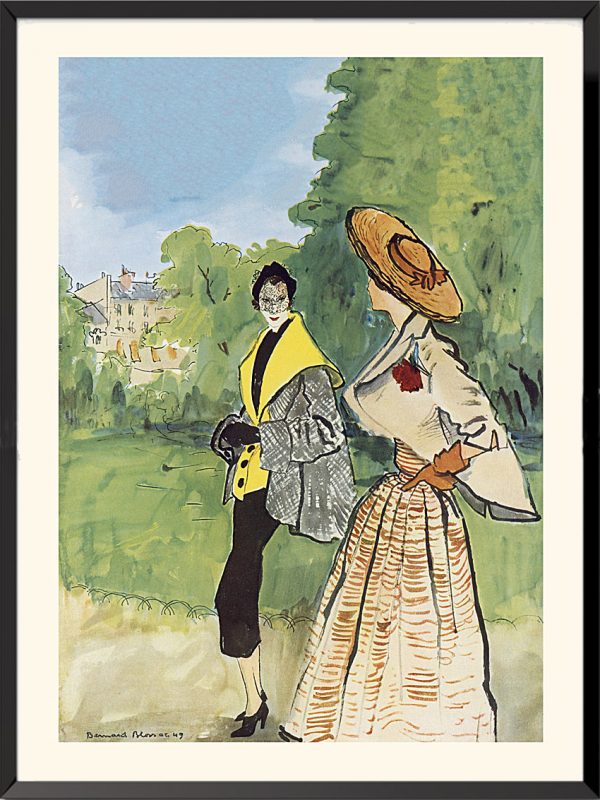 Illustration Christian Dior et Jacques Fath, 1949 de Bernard Blossac