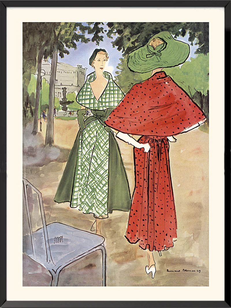 Illustration Elsa Schiaparelli et Jacques Fath, 1949 de Bernard Blossac