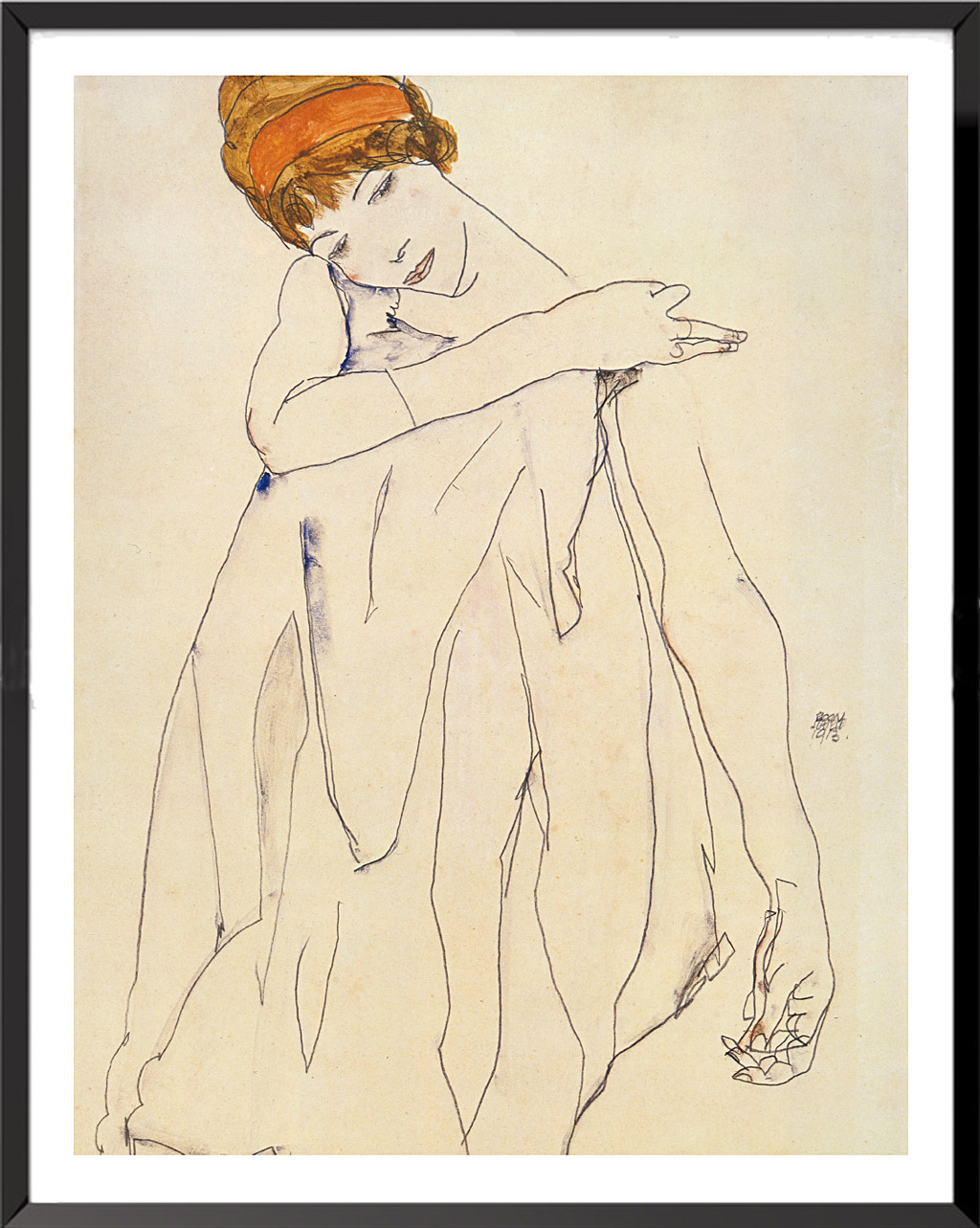 Illustration Dancer, 1913 by Egon Schiele