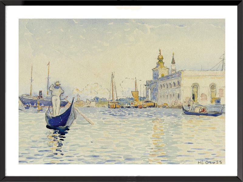 Illustration Venise, la Dogana vue du Grand canal de Henri-Edmond Cross