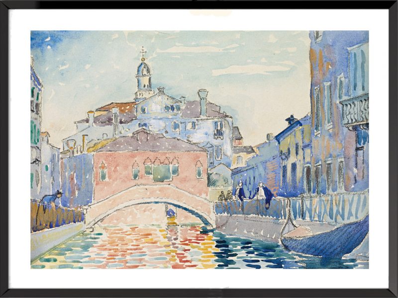 Illustration Canal à Venise d'Henri-Edmond Cross