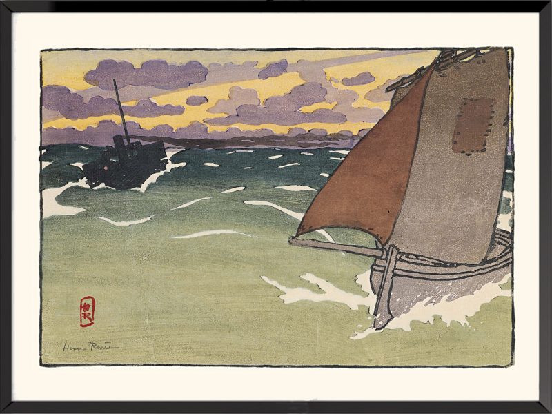 Illustration Barque-et-steam-boat d'Henri Rivière