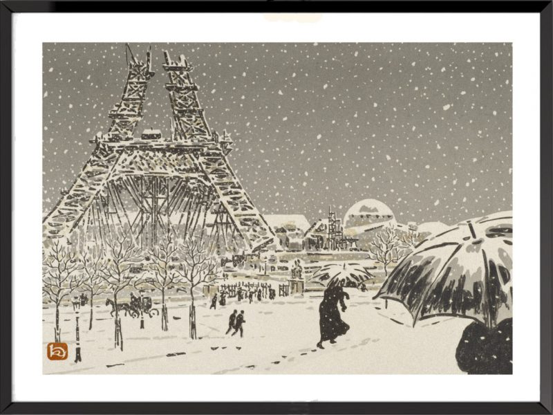 Illustration La Tour Eiffel, frontispice – 2, d'Henri Rivière