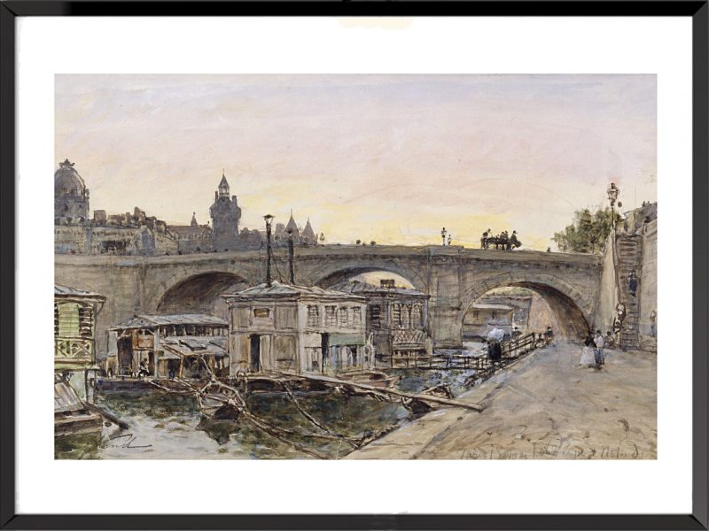 Illustration Vue des quais de la Seine à Paris de Johan Barthold Jongkind (2)