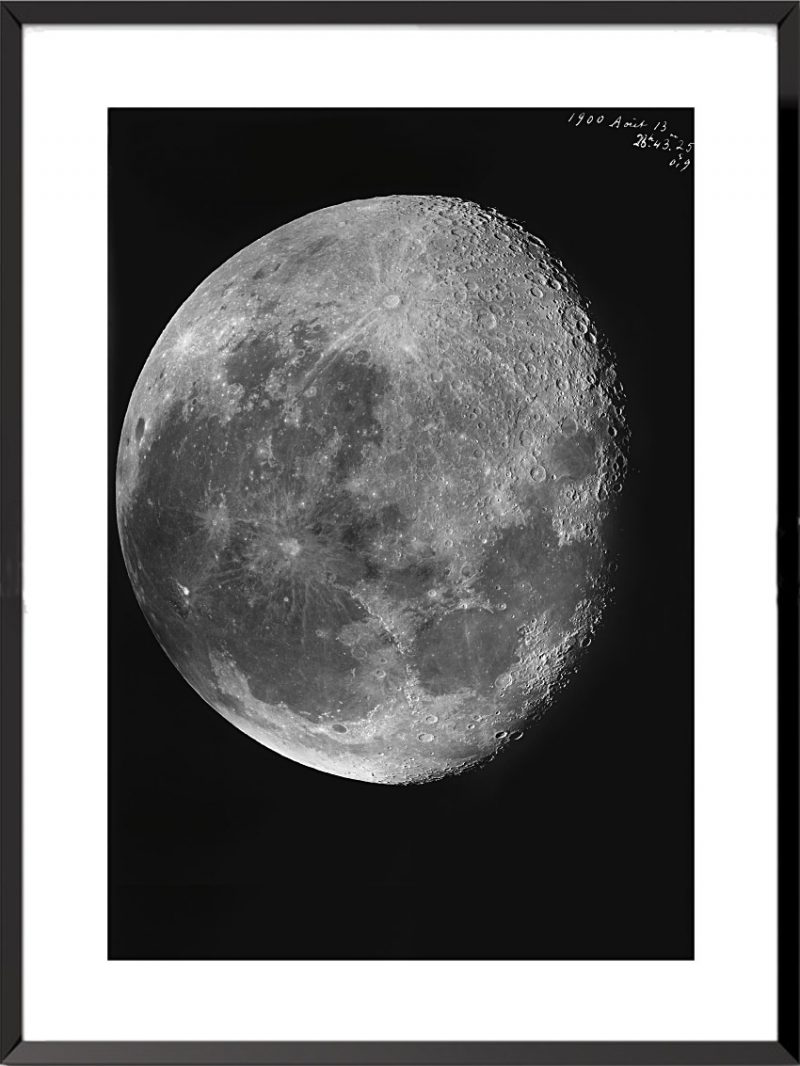 Photo Les clichés de la lune, 13 août 1900 de Loewy et Puiseux
