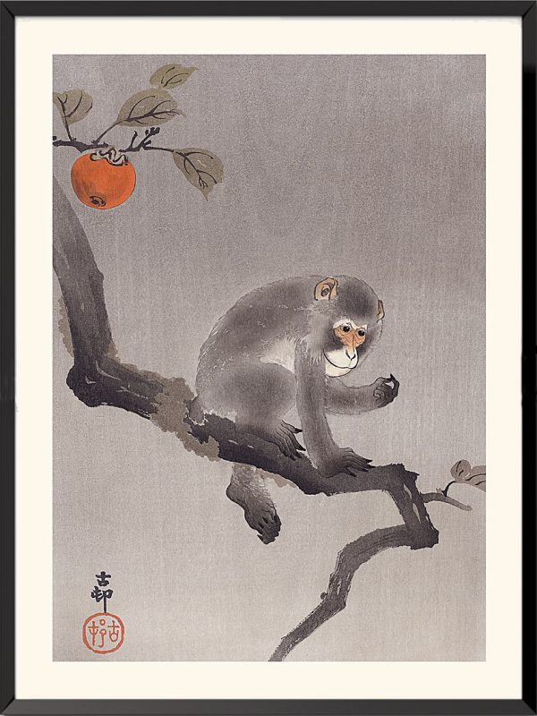 Monkey (2) print by Ohara Koson
