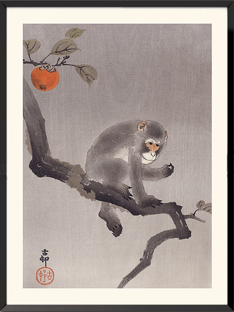 Estampe Singe (2) de Ohara Koson