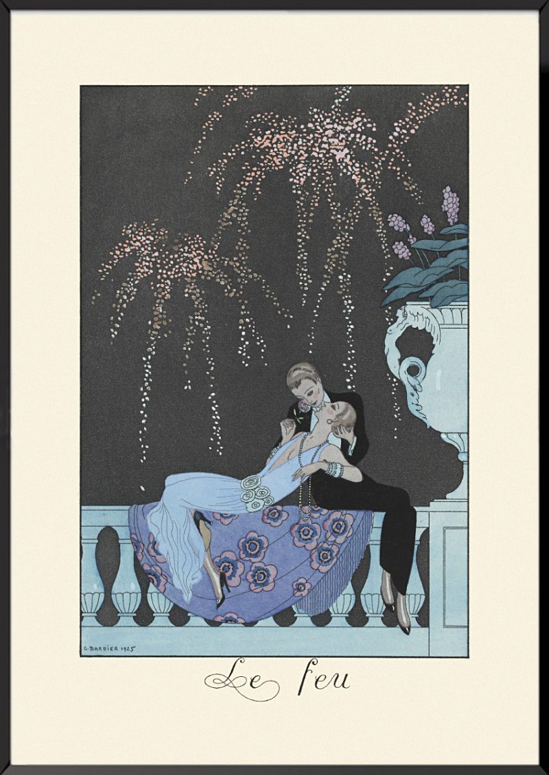 Illustration georges barbier le feu