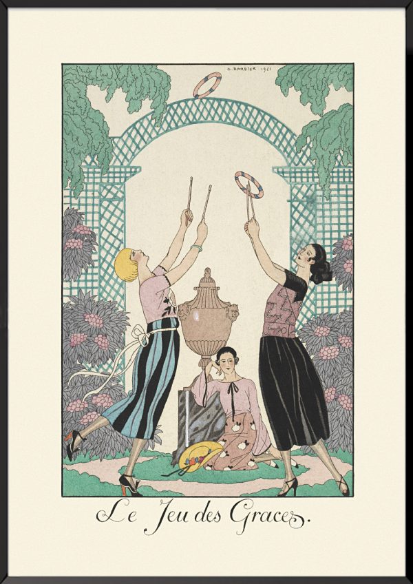 Illustration georges barbier the play of the graces