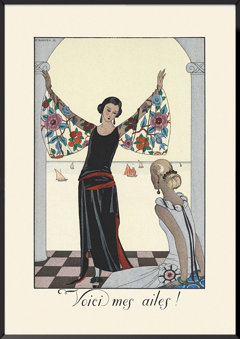 Illustration georges barbier voici mes ailes