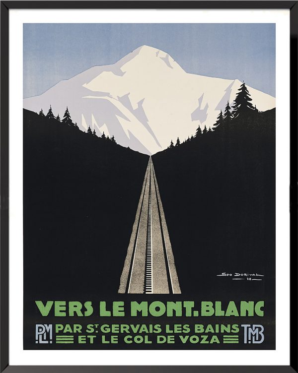 Posters geo dorival to mont-blanc in daylight