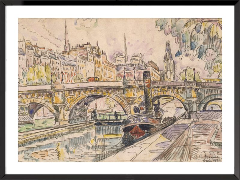 Illustration paul signac pont neuf