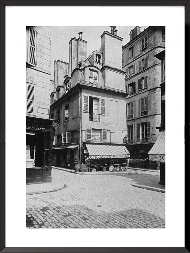 photo eugene atget paris at the corner of rue abbaye and cardinale
