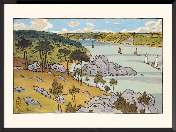 Illustration Henri Rivière, embouchure du Trieux (Loguivy)