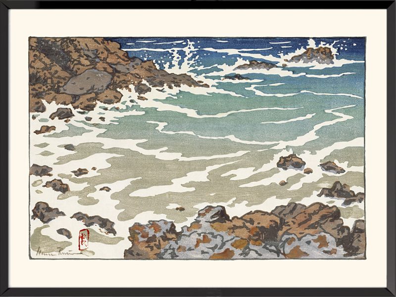 Estampe d'Henri Rivière, Vague mer descendante (chenal de l’île Tristan)