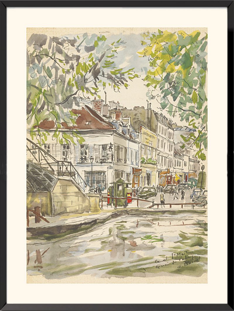 Paris, canal Saint-Martin de Gaston Barret