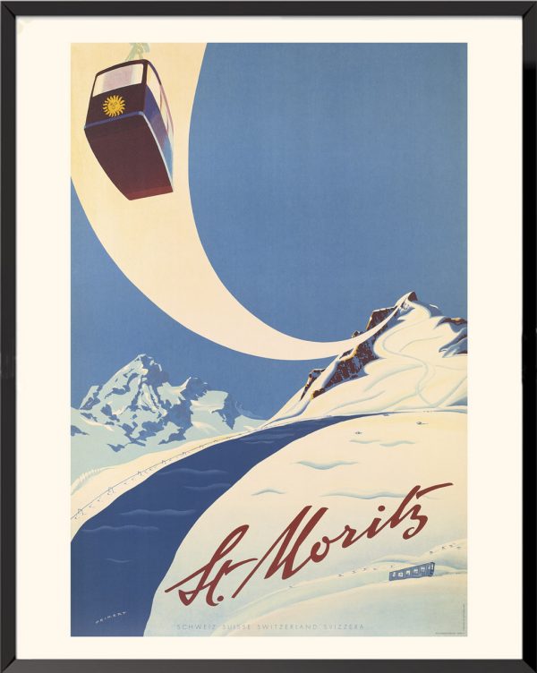Affiche Saint-Moritz de Martin Peikert