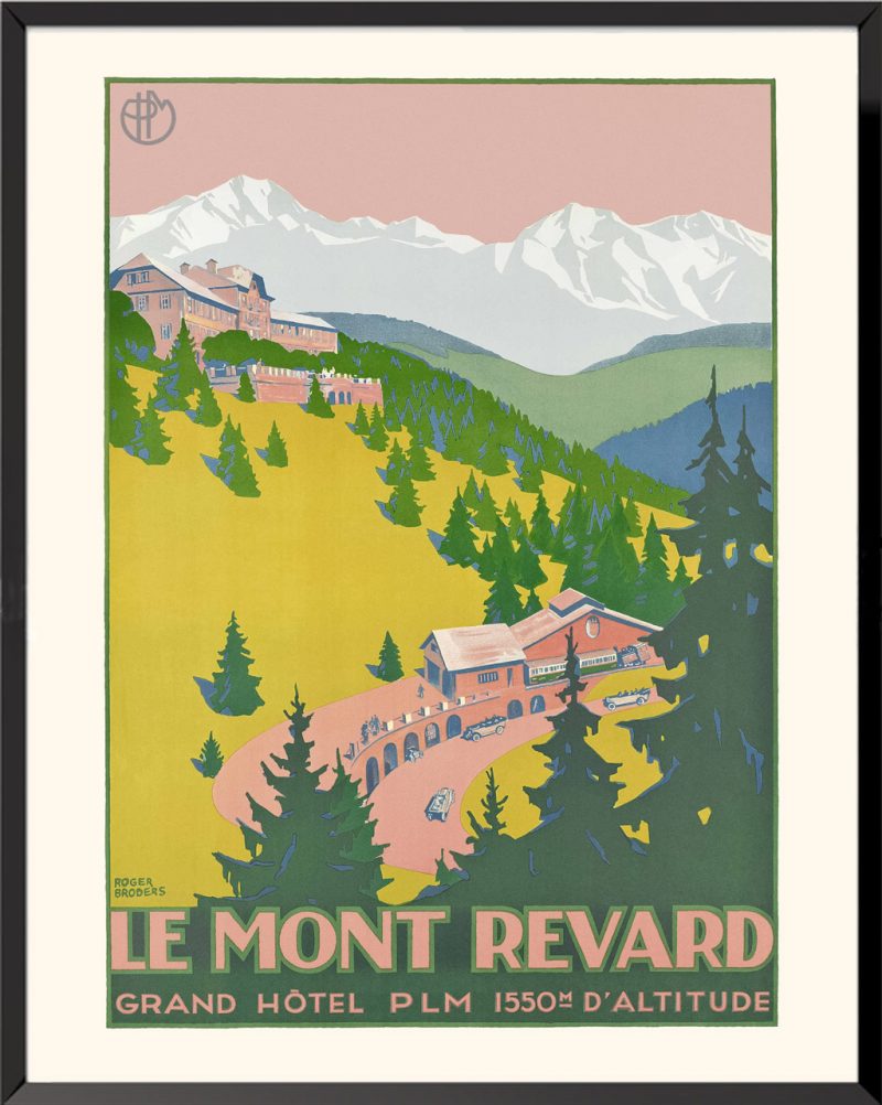 Affiche Le mont Revard de Roger Broders