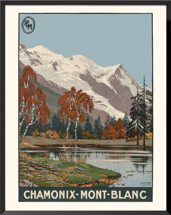 Affiche Chamonix Mont-Blanc par Géo Dorival
