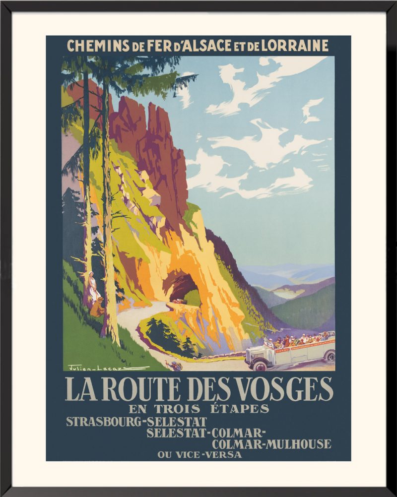 Affiche La Route des Vosges par Julien Lacaze