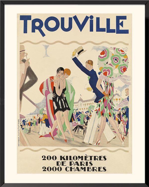 Affiche Trouville par Maurice Lauro