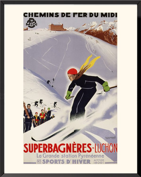 Affiche Superbagnères-Luchon par R. Sonderer