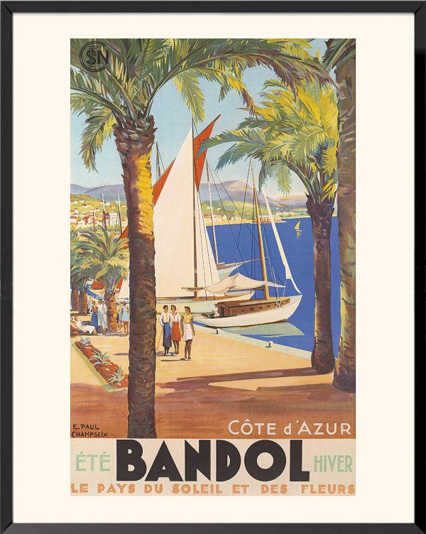 Affiche Emmanuel Paul Champseix Bandol