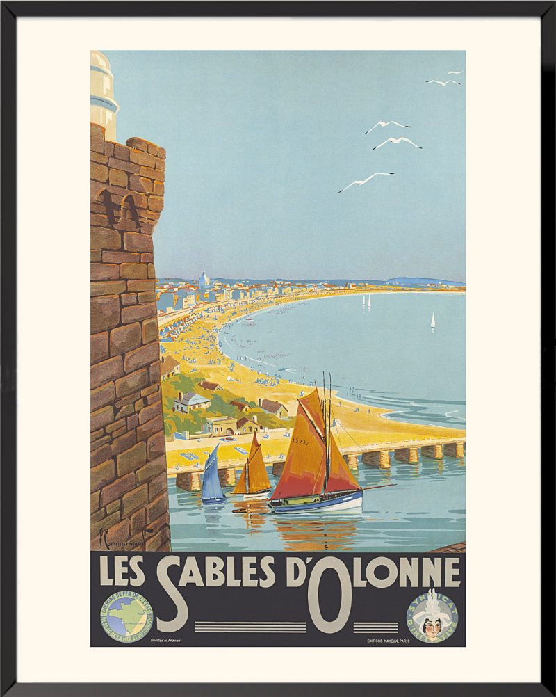 Affiche Pierre Commarmond Les Sables d'Olonne