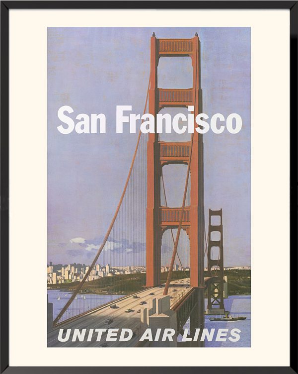 poster stan galli san francisco united airlines