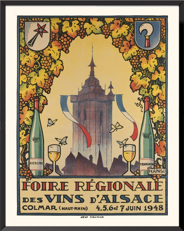 Affiche Hansi Foire vins d'Alsace