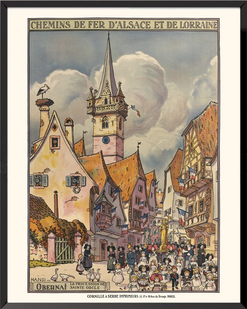 Affiche Alsace Obernai Hansi