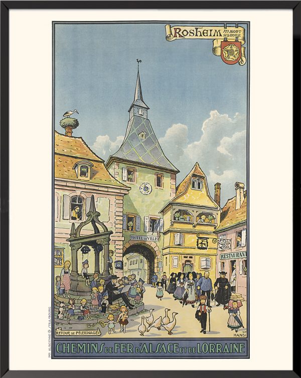 Affiche Alsace Rosheim Hansi